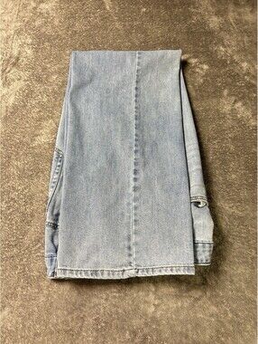 OAT New York Cloud Luxe Jeans Womens 12/31 High Rise Wide Leg Light Wash Denim
